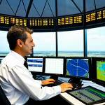 항공교통관제 업무 중 혼란 상황 대처법 - Air Traffic Controller at Workstation**

"A professional air traffic controller at their workstation...
