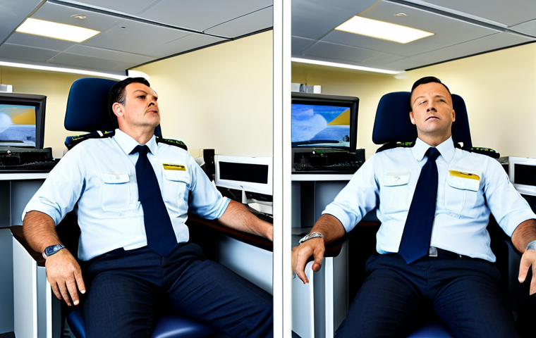 항공교통관제 업무 중 혼란 상황 대처법 - Air Traffic Controller at Workstation**

"A professional air traffic controller at their workstation...